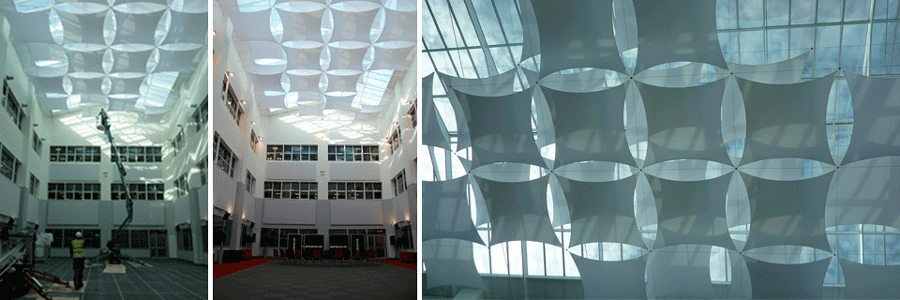 MBDA solar shades and acoustic panels